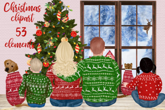 Christmas Family Clipart Plus Size: A Designer's Festive Toolkit