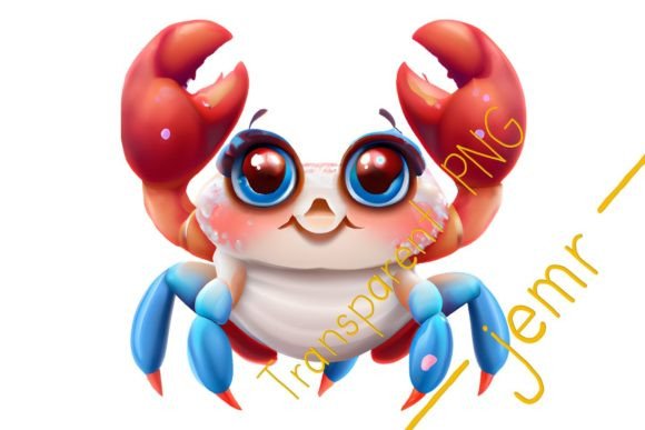 Crab / Transparent PNG File: A Creative Design Asset