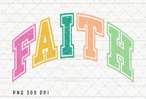 Faith Retro Easter Vibes Sublimation PNG: A Creative Asset