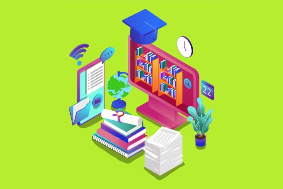 Flat Illustration Bussy Activities: A Fresh Take on Education Design