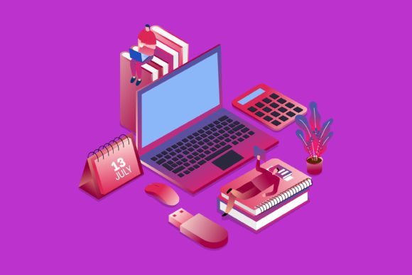 Flat Illustration Commonly Study: A Visual Asset for Education