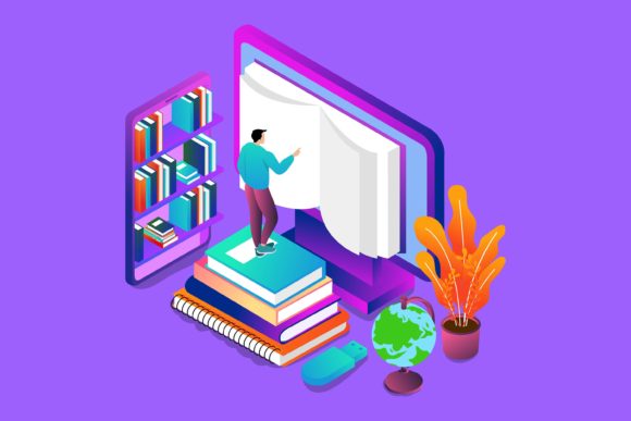 Flat Illustration Next Page: Engaging Education Designs