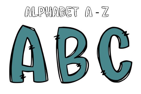 Green Pastel Color Alphabet Sublimation: A Gentle Design Asset
