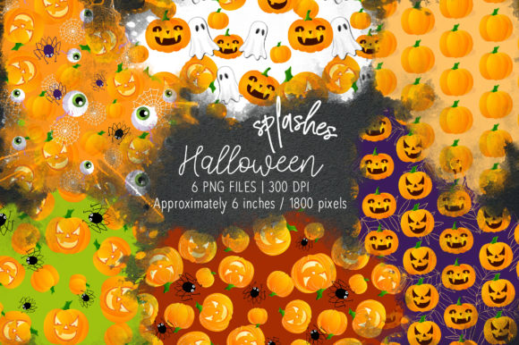 Halloween Watercolor Splashes: Add Artistic Edge to Your Designs